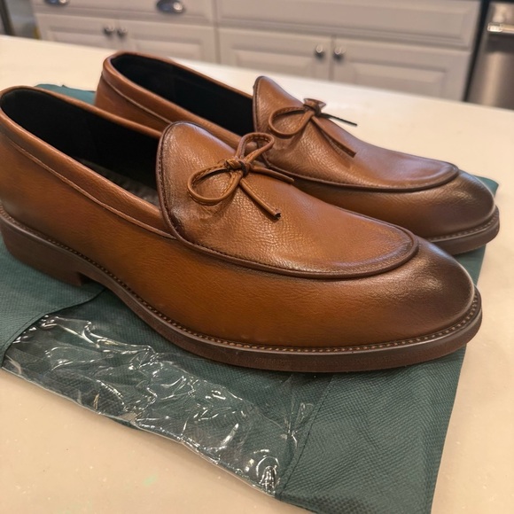 Old Money Hampton Men’s Brown Leather Loafers Slip On Size US 10.5 EU 44 NEW! - Picture 6 of 12